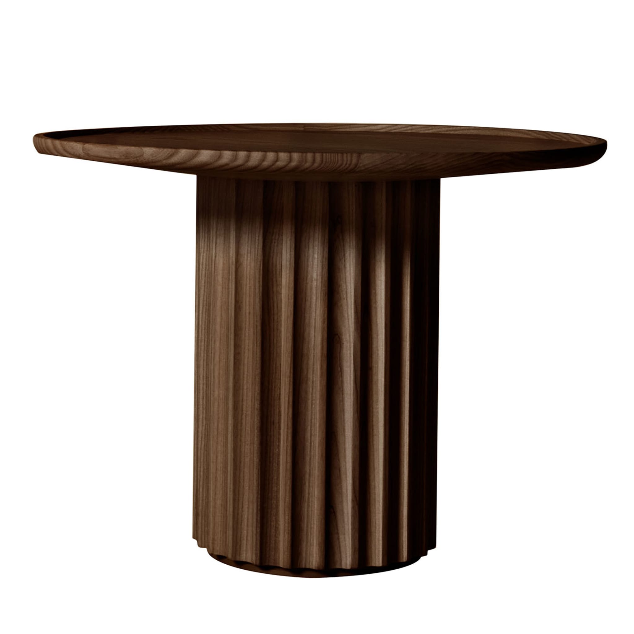 Mesa de Centro Freixo Castanho Capitello | Dimensões: Ø 55 cm