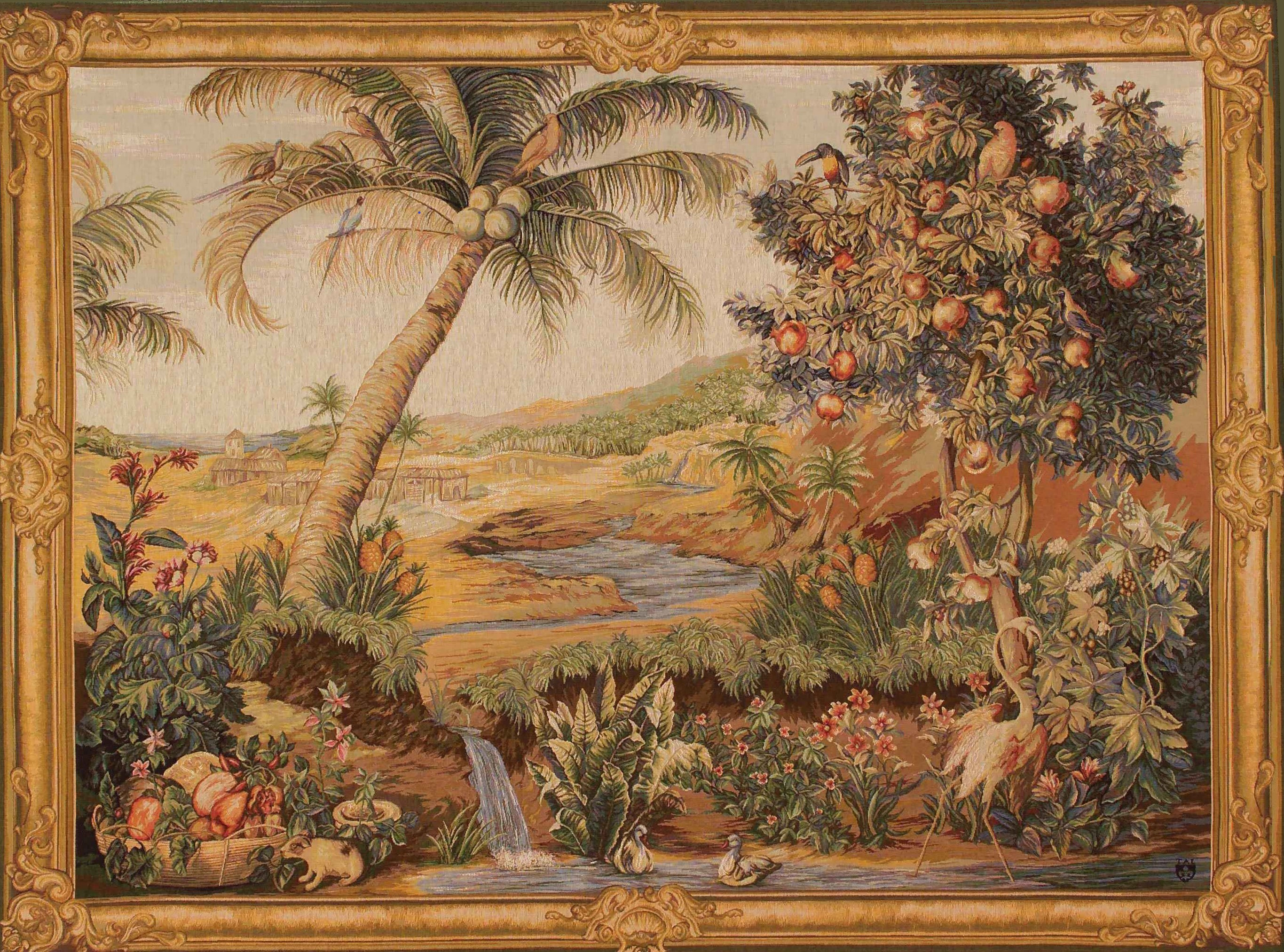 Tapeçaria oásis horizontal | Tamanho: 150 × 200 cm