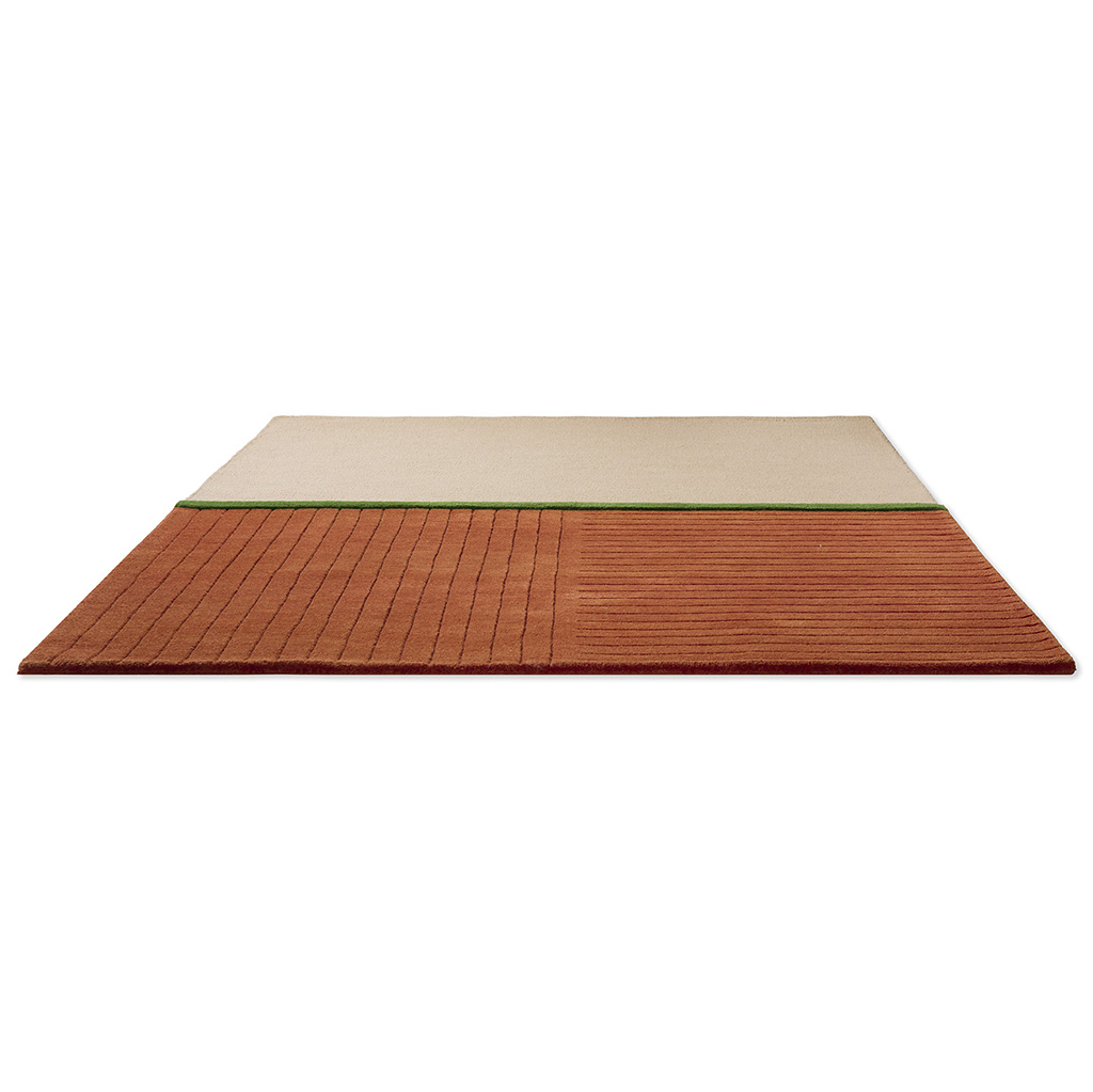 Tapete Designer Decor Rhythm Tangerina Feito à Mão | Tamanho: 160 × 230 cm