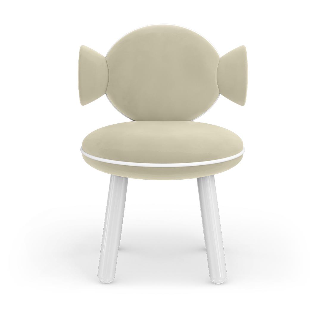Cadeira puff Lollipop creme