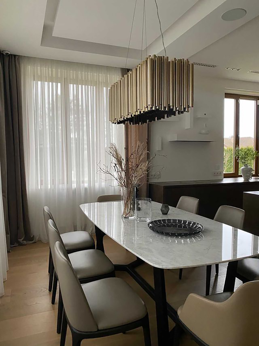 Candeeiro suspenso retangular Brubeck