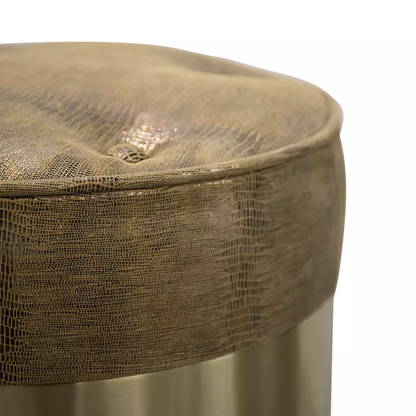 Banquinho couro Olivia