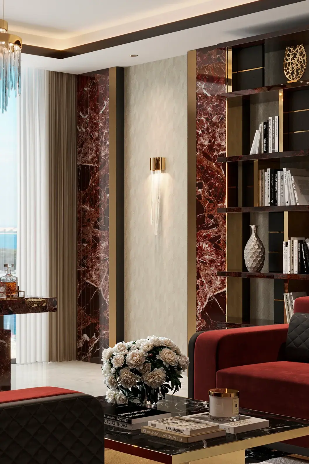 Candeeiro de parede pequeno torre