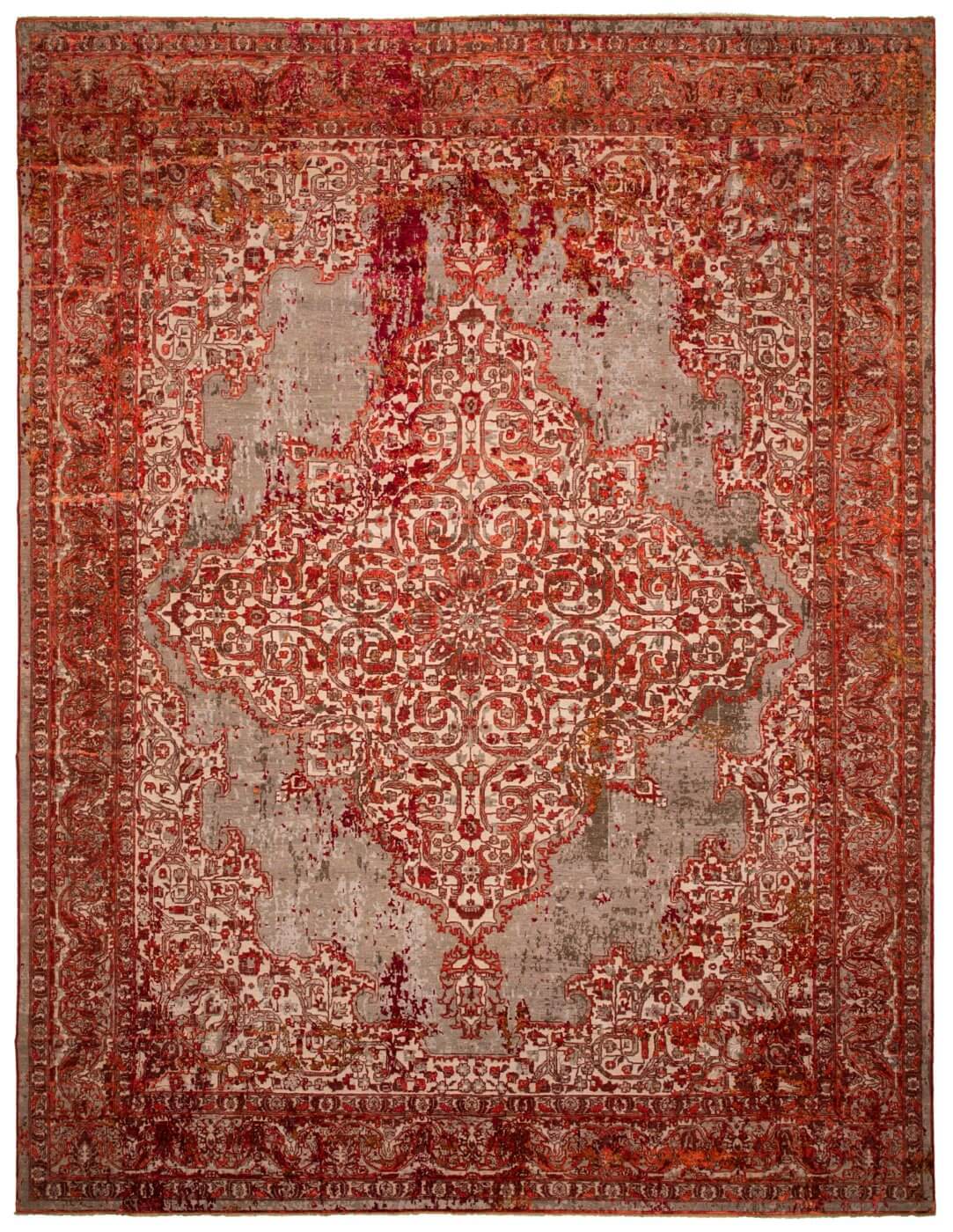 Tapete Tabriz Fashion Artwork 8 Vermelho | Tamanho: 250 × 300 cm