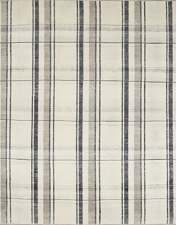 Tapete Feito à Mão Turco Xadrez