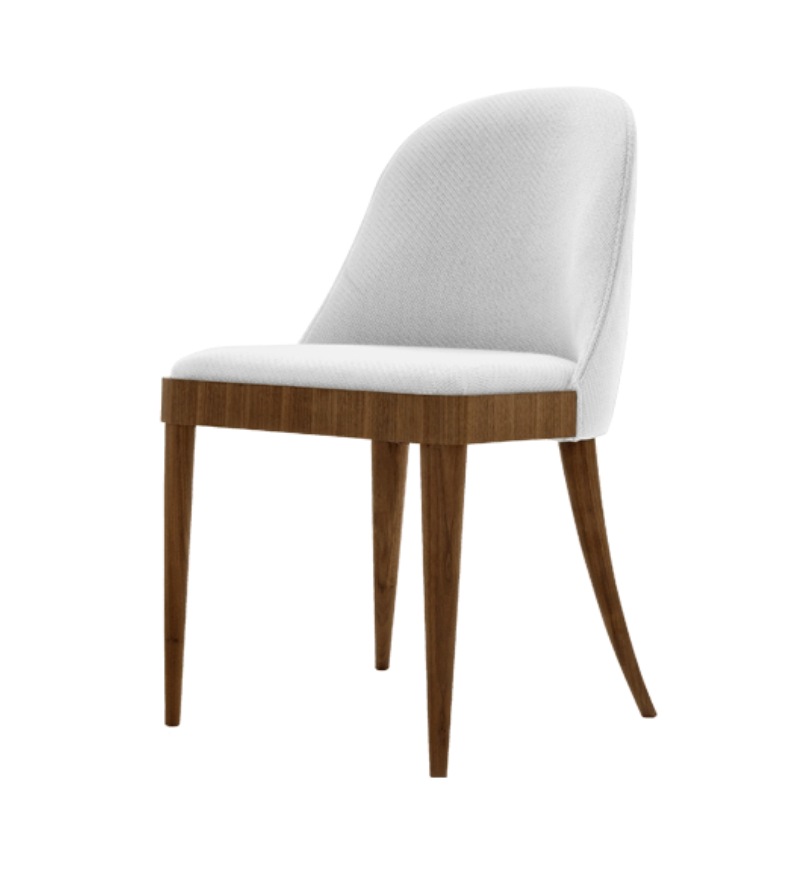Cadeira Cordiale Natural em Nogueira Maciça | Cor: Linen UNICO NF184 47