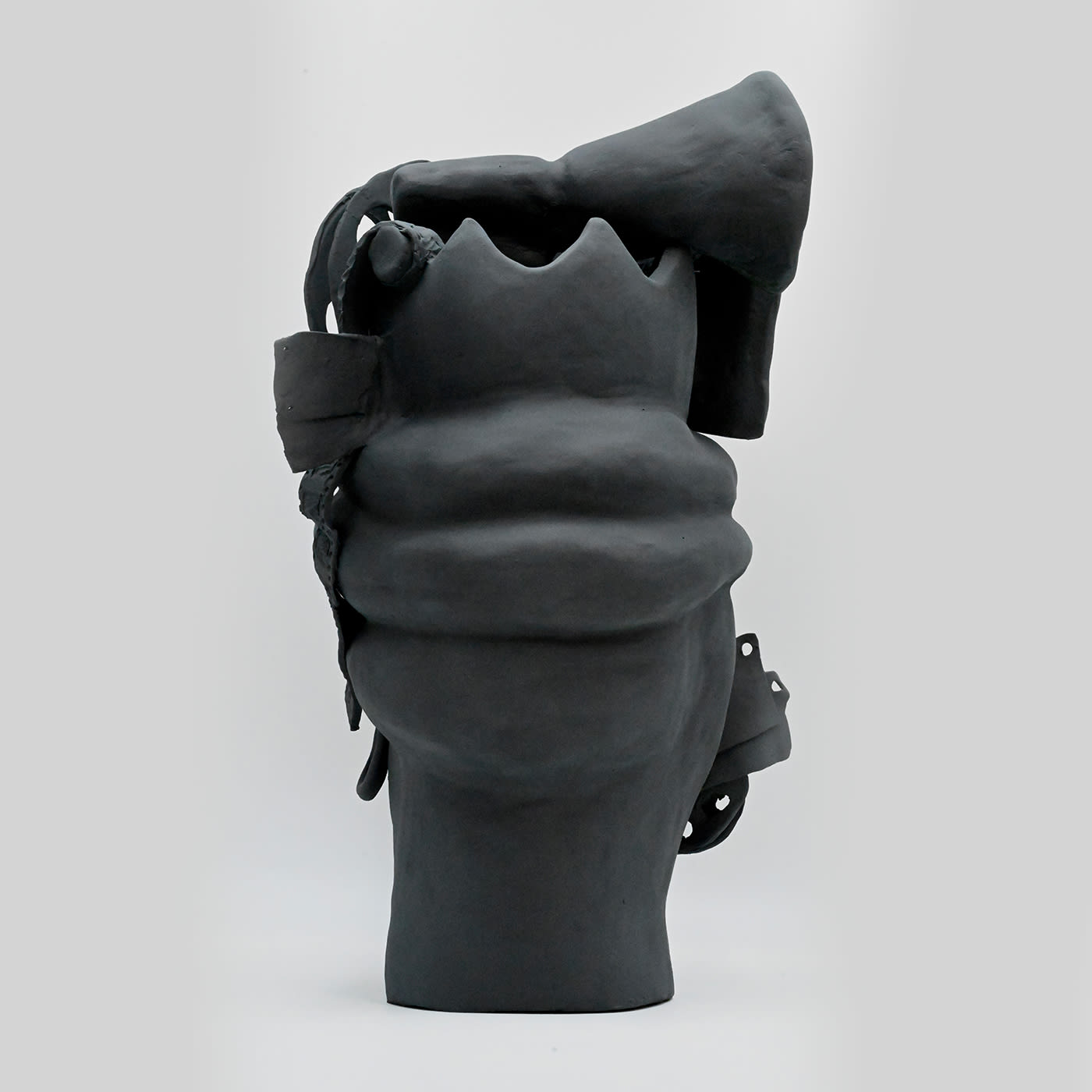 Escultura Moor's Head cinzenta mate