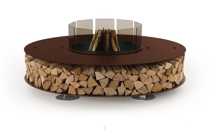 Lareira exterior aço Zero | Dimensões: Ø 100 cm