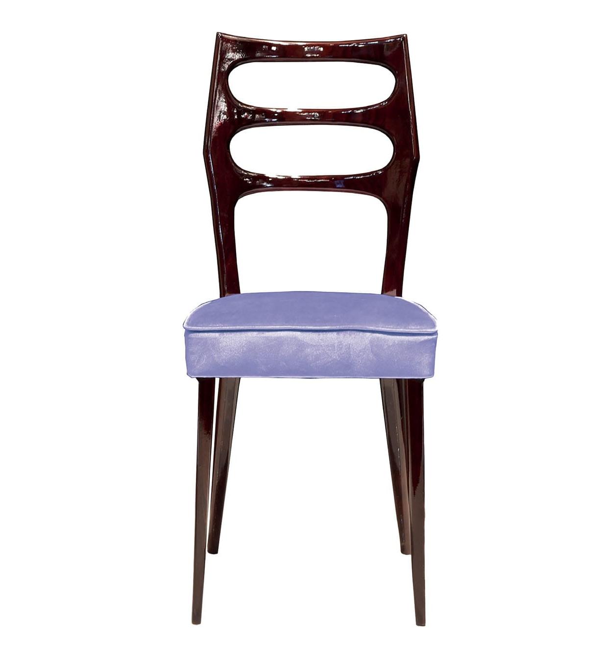 Cadeira em Castanho Lacado Brilhante