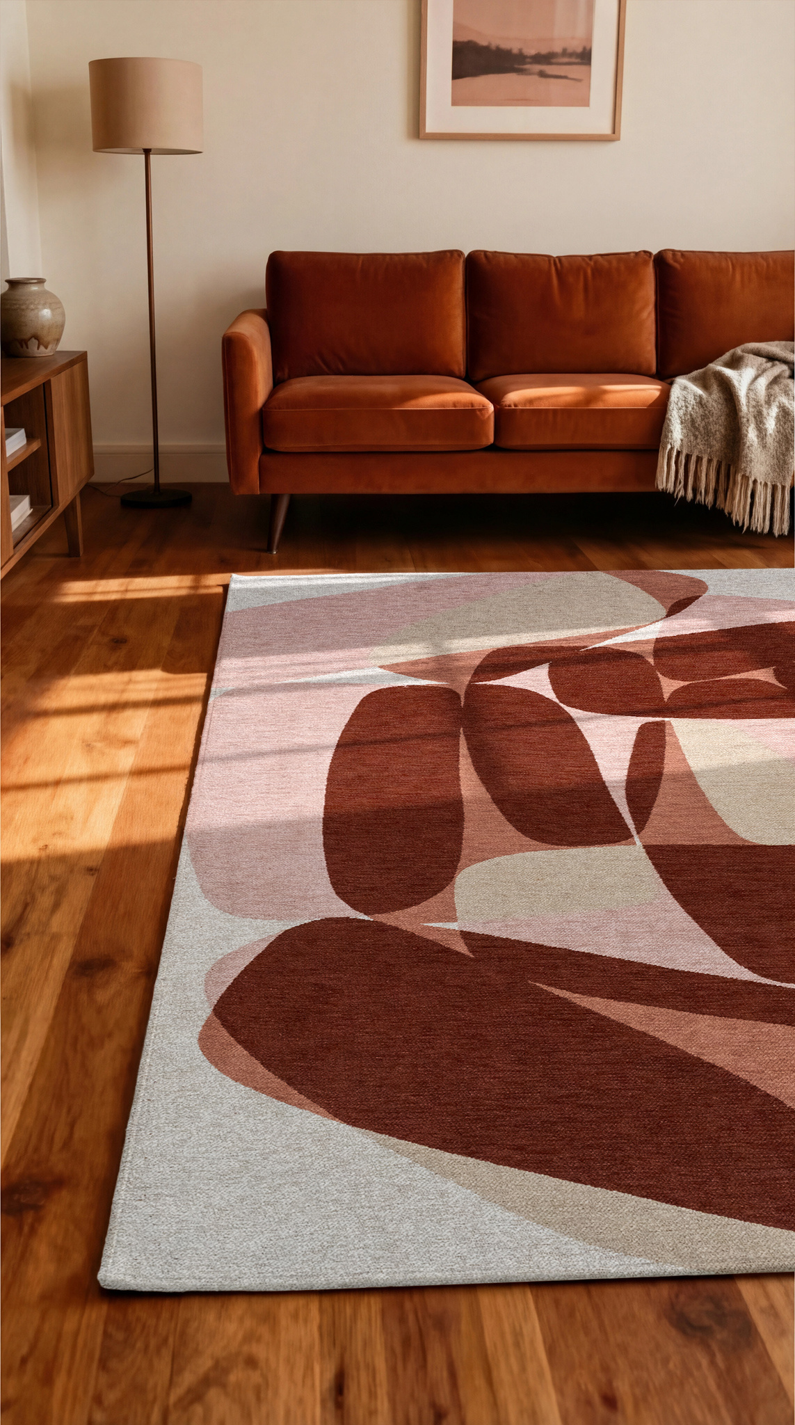 Tapete Stones Cherry Mocha