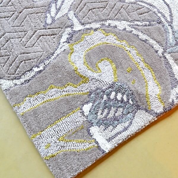 Tapete Fable Floral Cinzento