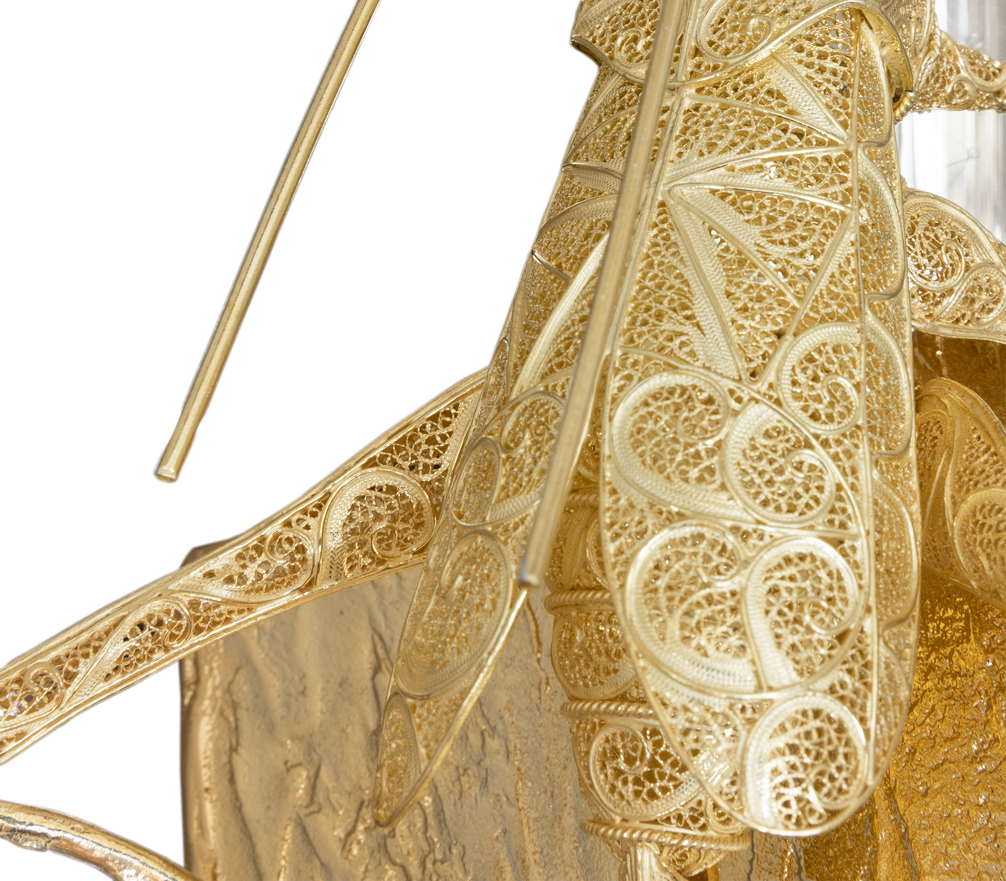 Candeeiro de parede pequeno Geode filigrana Cricket