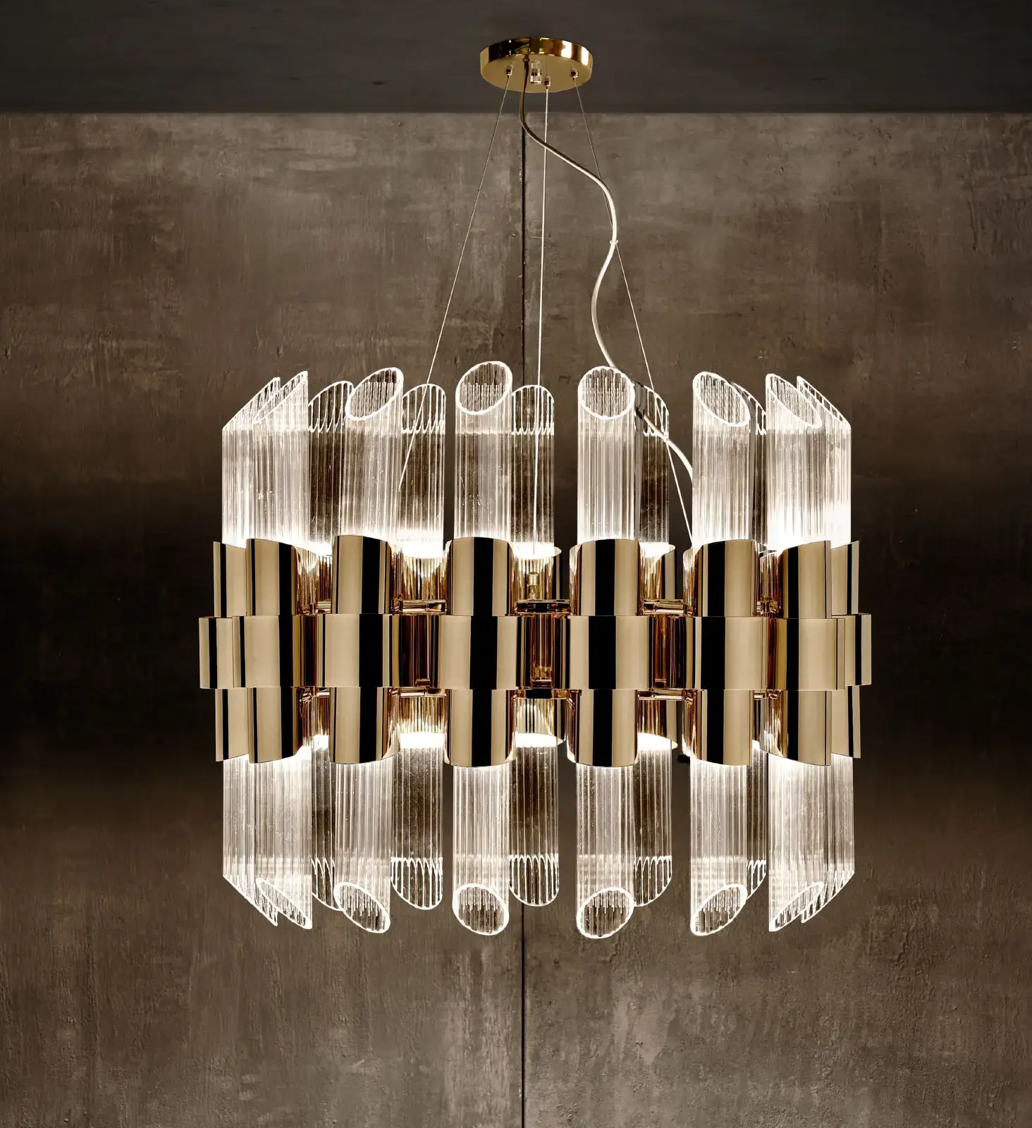 Candeeiro suspenso redondo Stellar