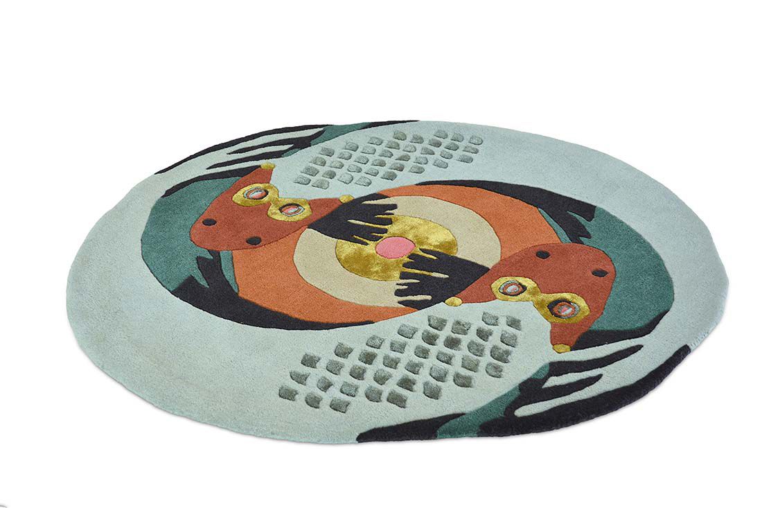 Tapete Redondo Círculo Zodiac Peixes