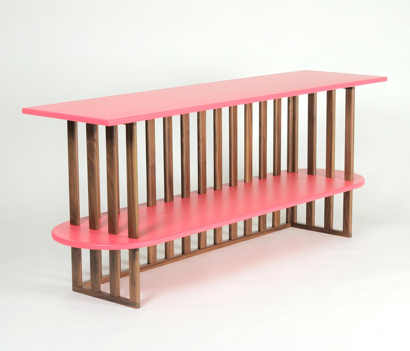 Consola Rosa de Dois Níveis