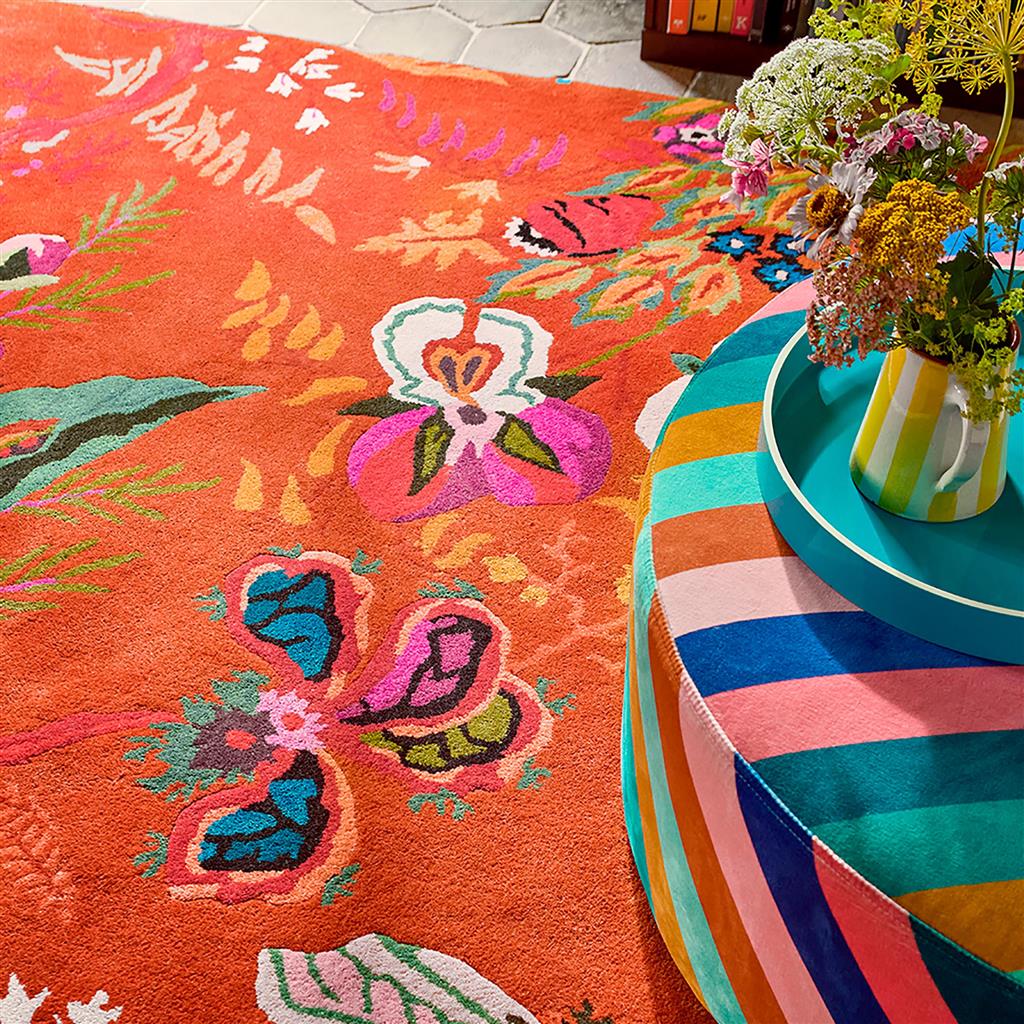 Tapete Wonderland Floral Âmbar/Limão