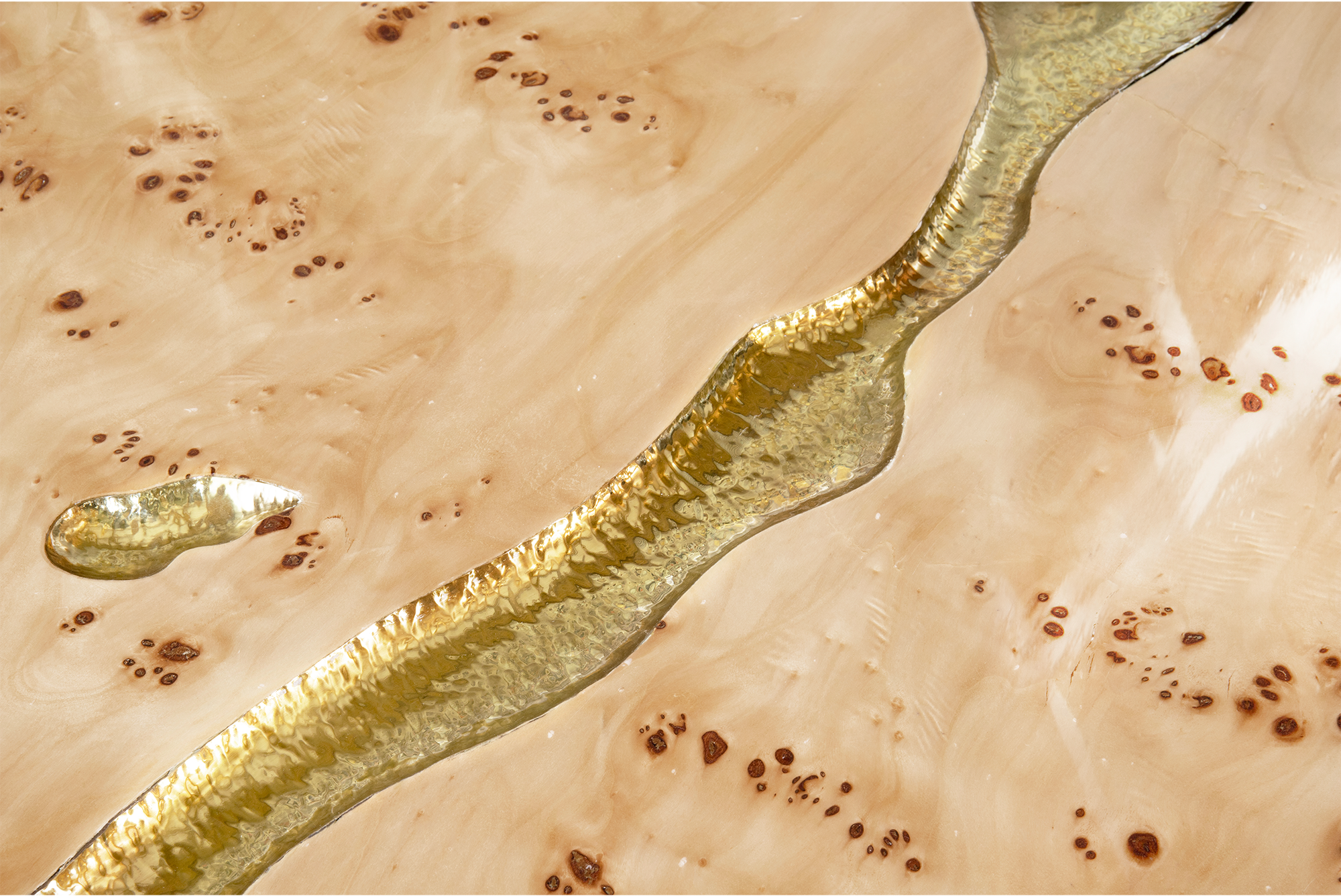 Conjunto 3 Peças Mesa de Centro Dominion Raiz Choupo