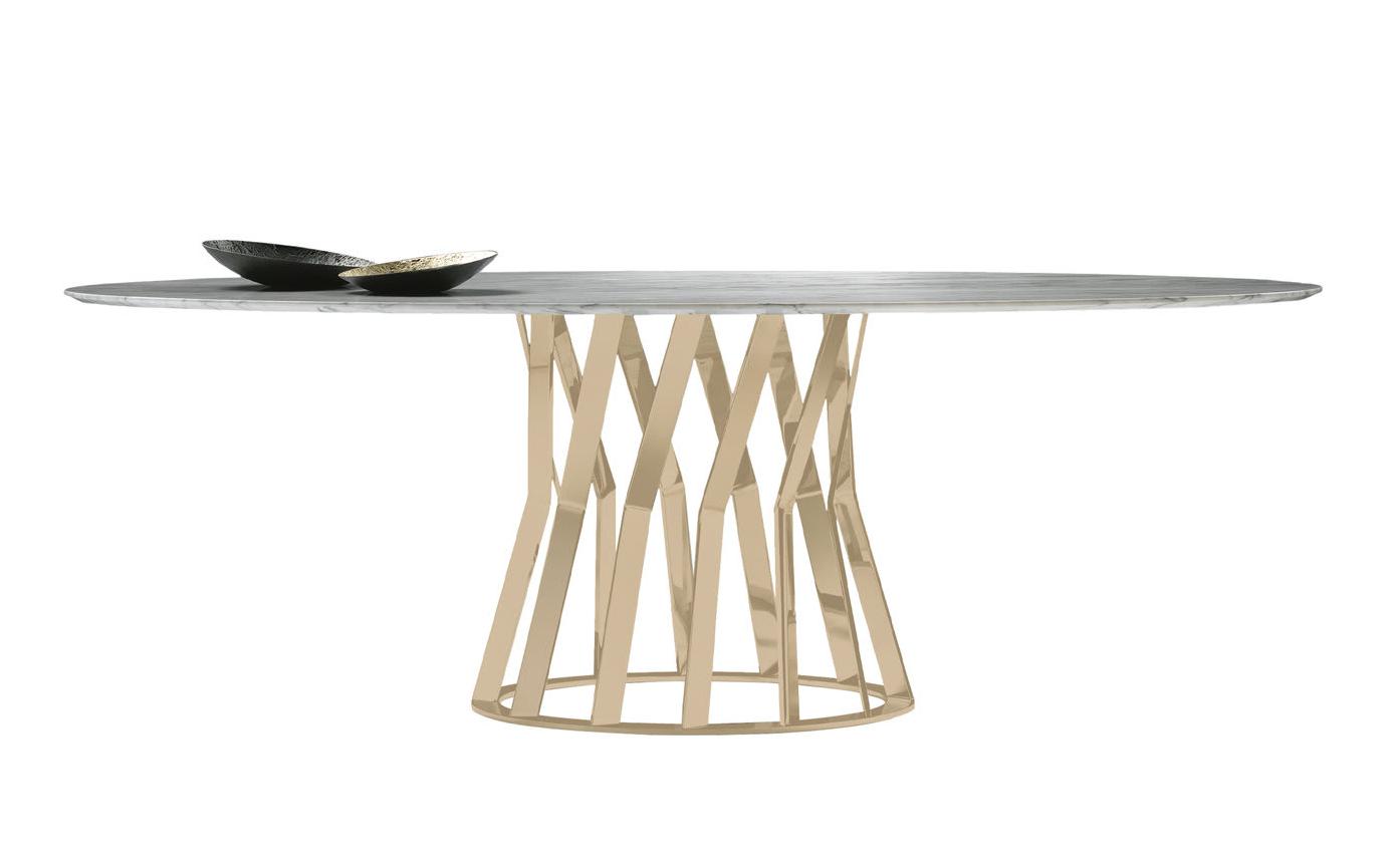 Mesa de Jantar Ray Dourada