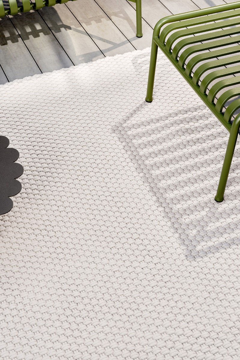 Tapete Lace Areia Branca Exterior | Tamanho: 140 × 200 cm