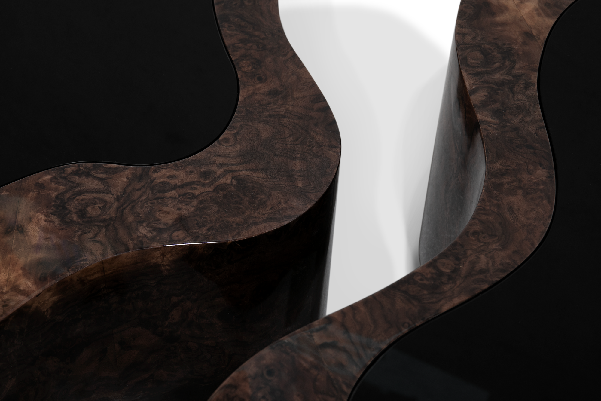 Conjunto de Mesas de Centro Crest Nogueira