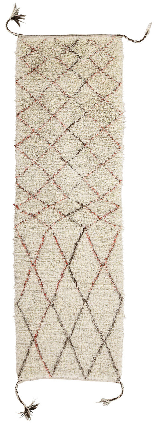 Tapete Zigzag Vermelho Preto