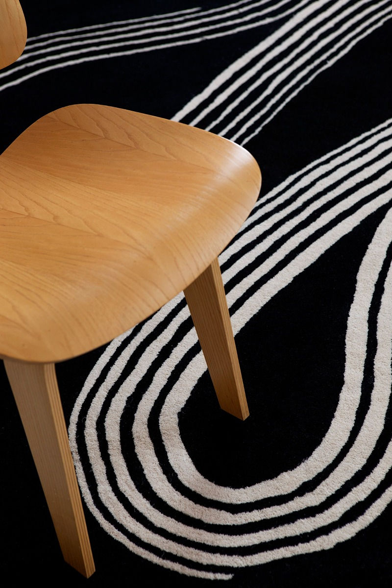 Tapete Decor Flow Caviar Tufted à Mão