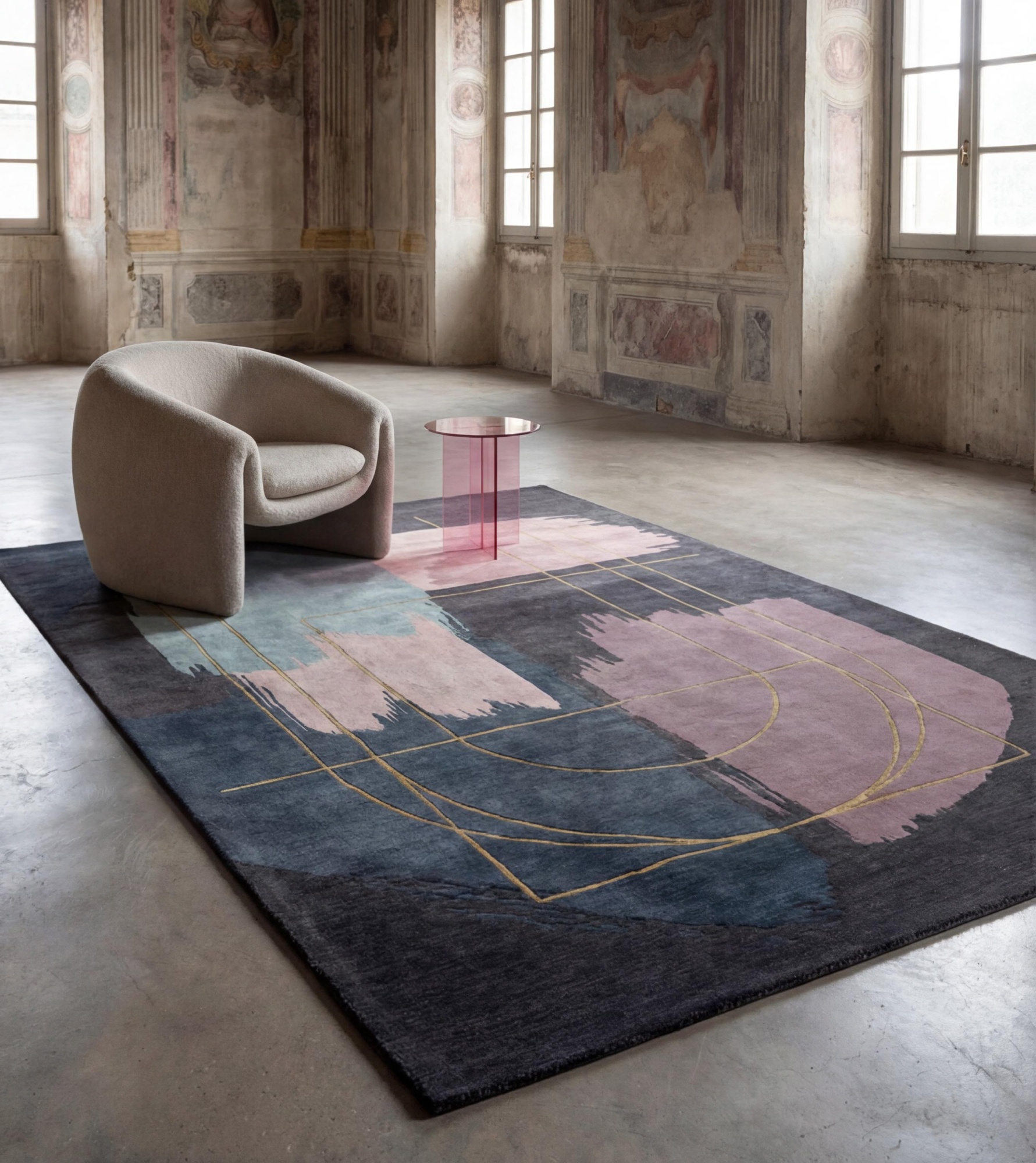 Tapete Midnight Brushwork