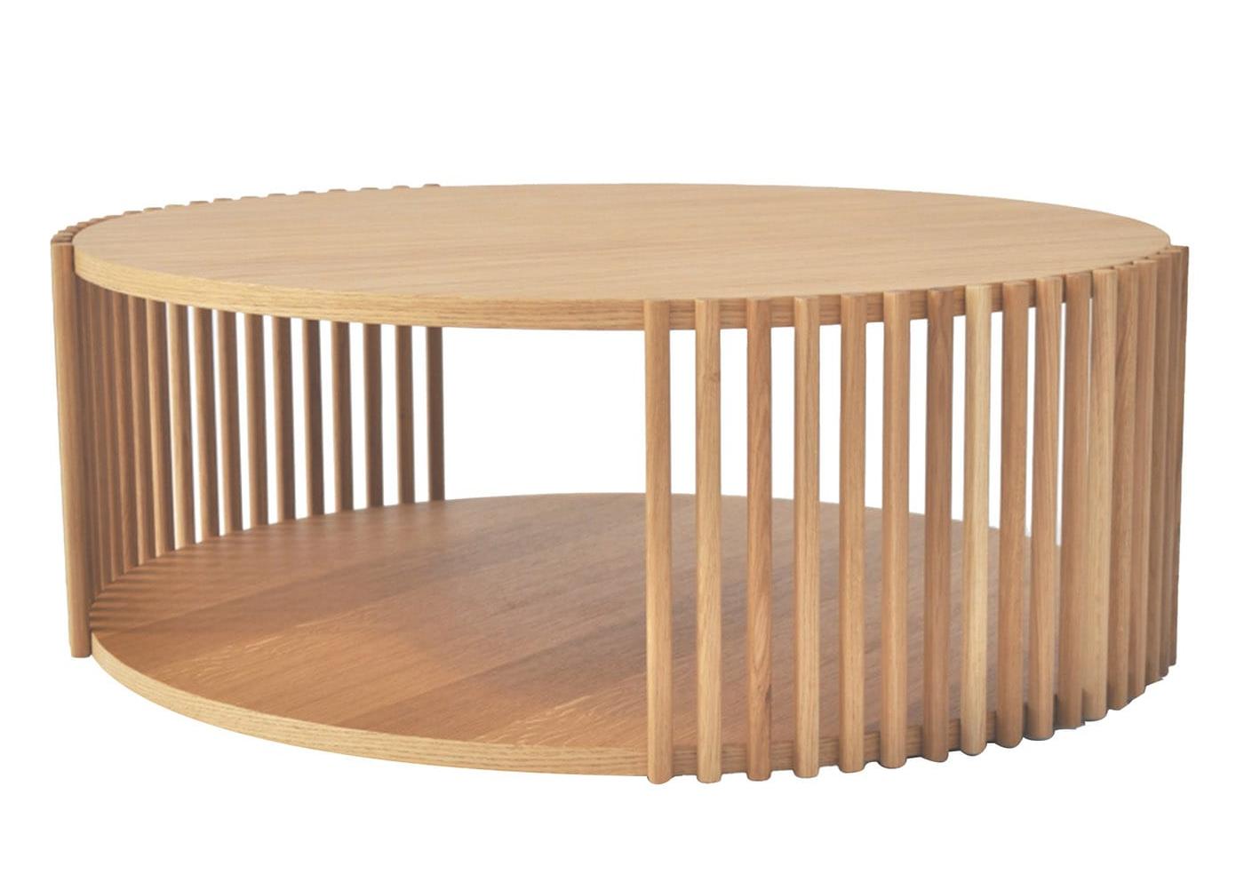 Mesa de Centro Grande Elegante em Carvalho