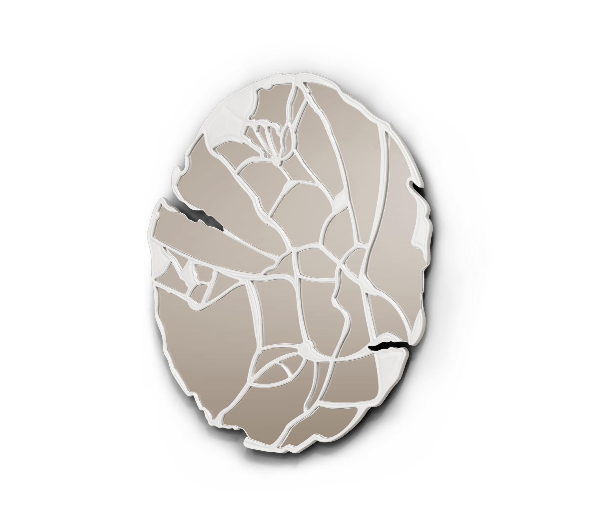 Espelho marfim artesanal