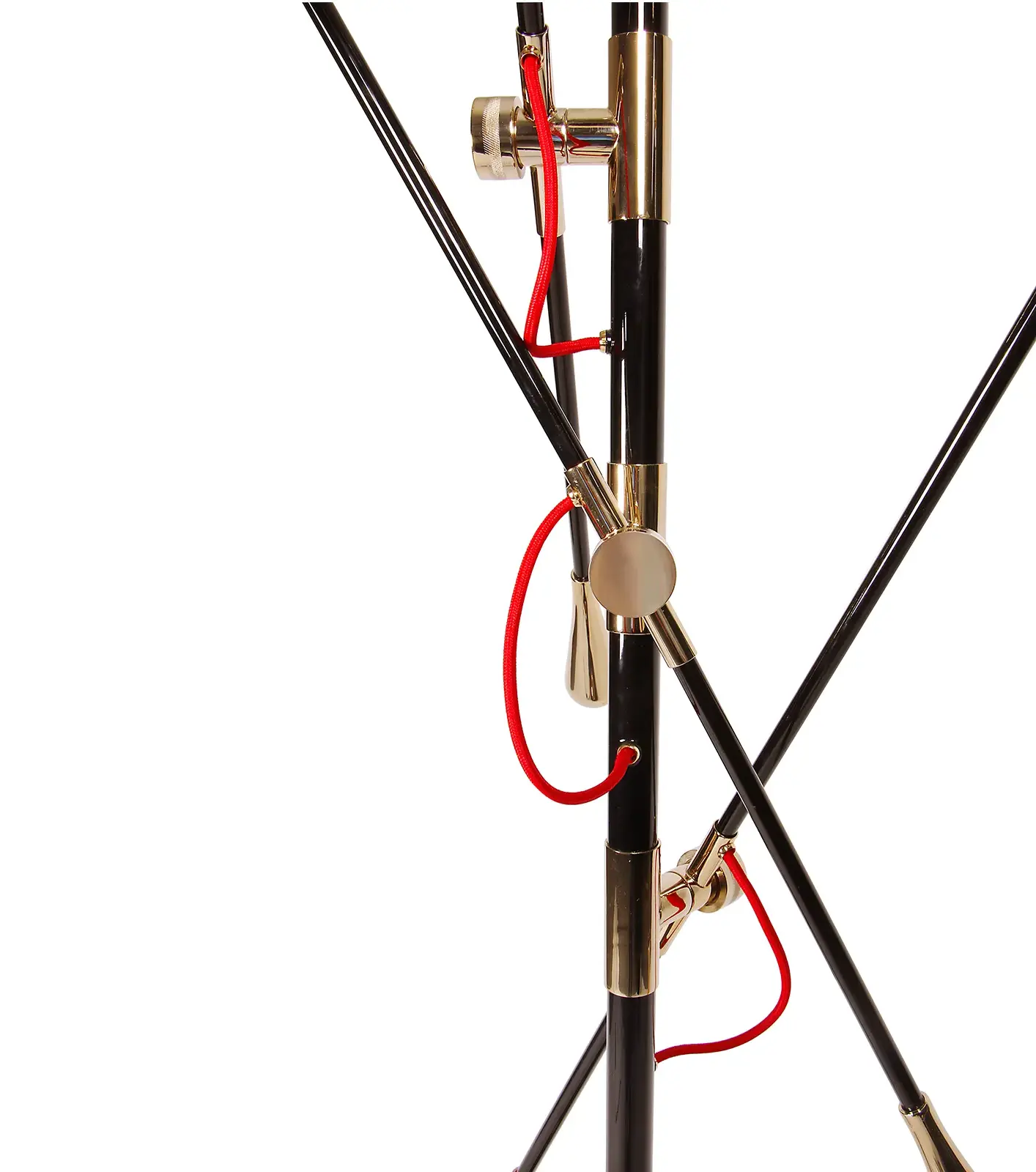 Candeeiro de pé preto Duke