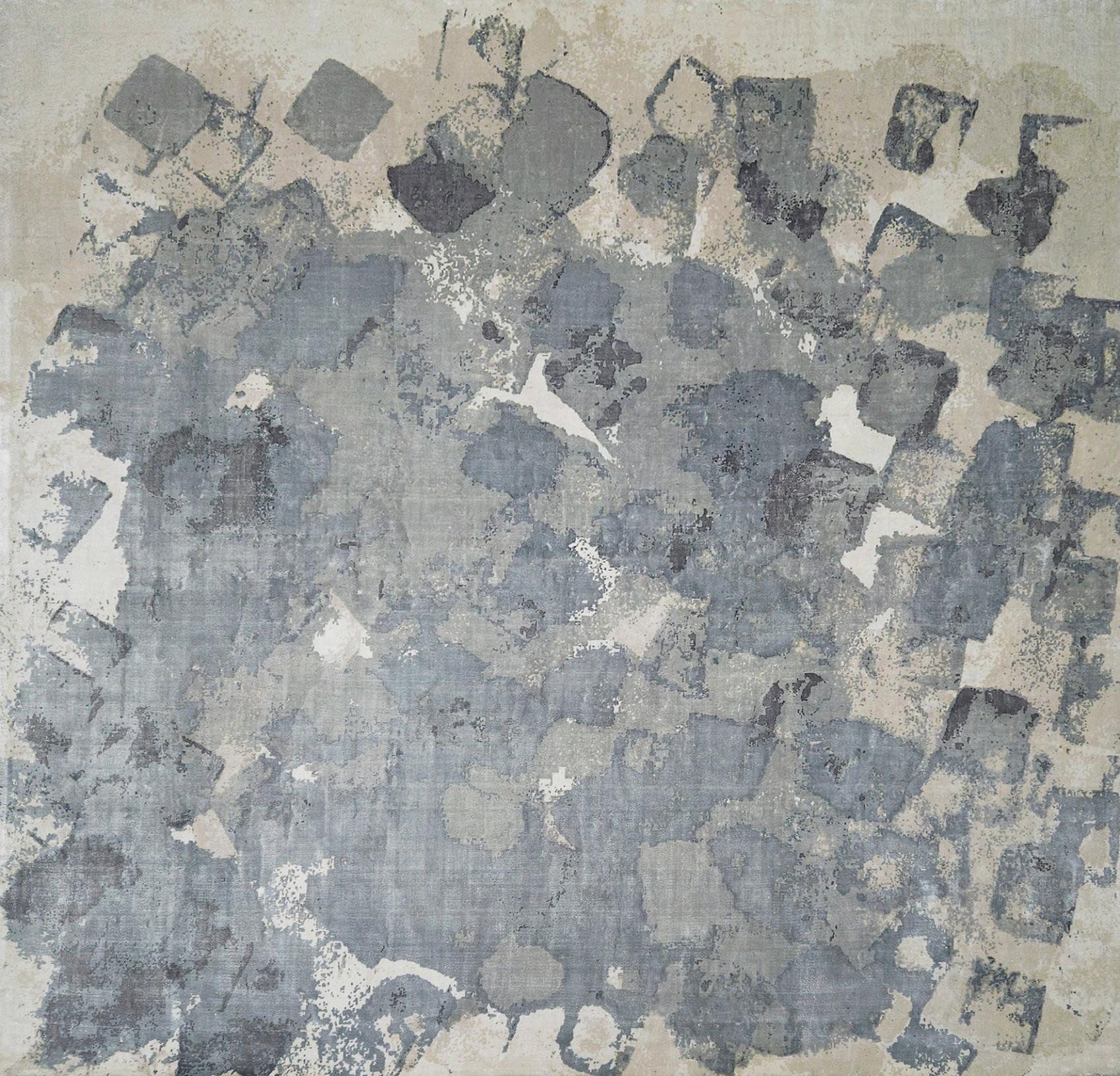 Tapete Patchwork Cinza Astral | Tamanho: 250 × 250 cm