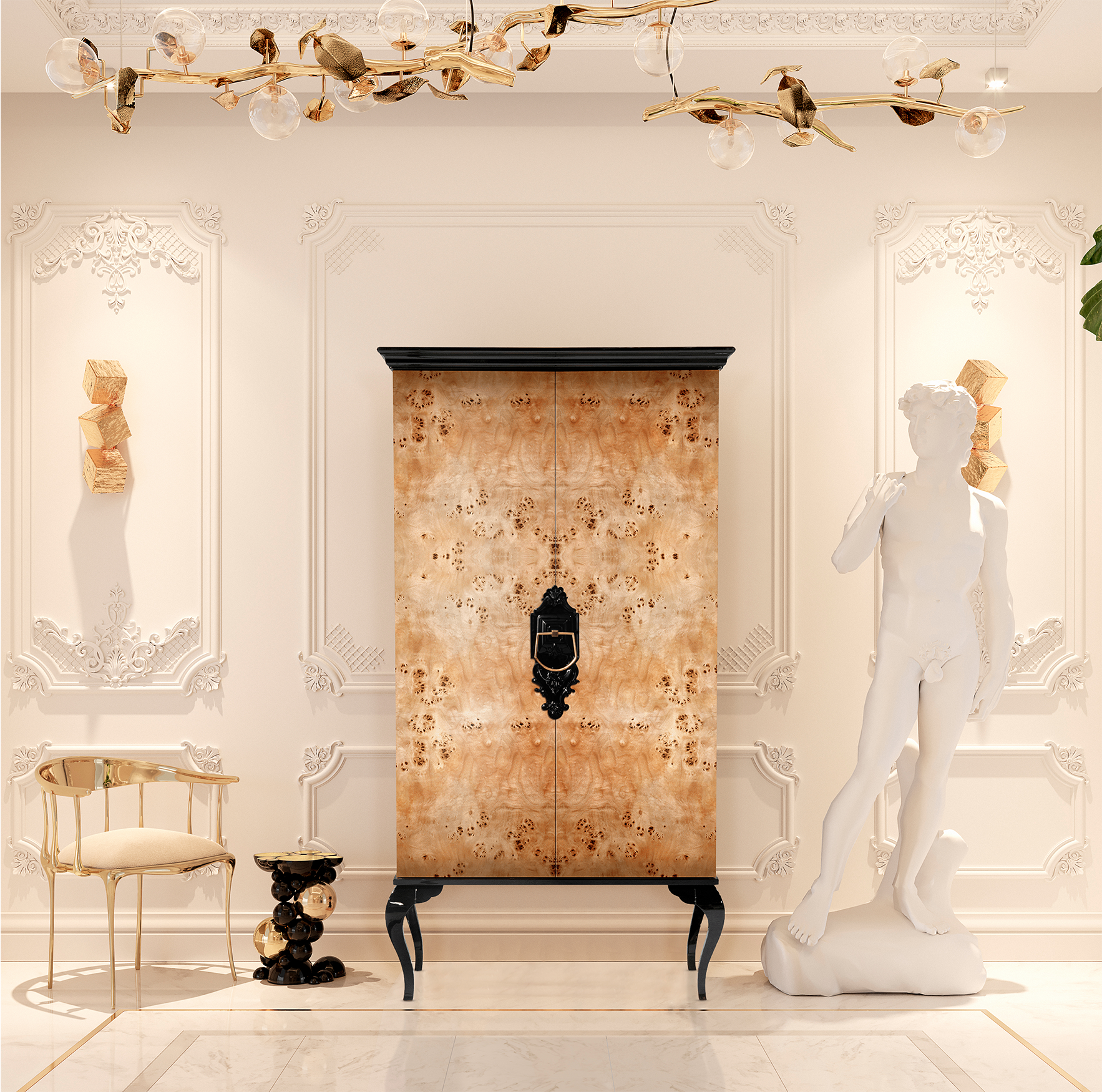 Armário Louvre choupo