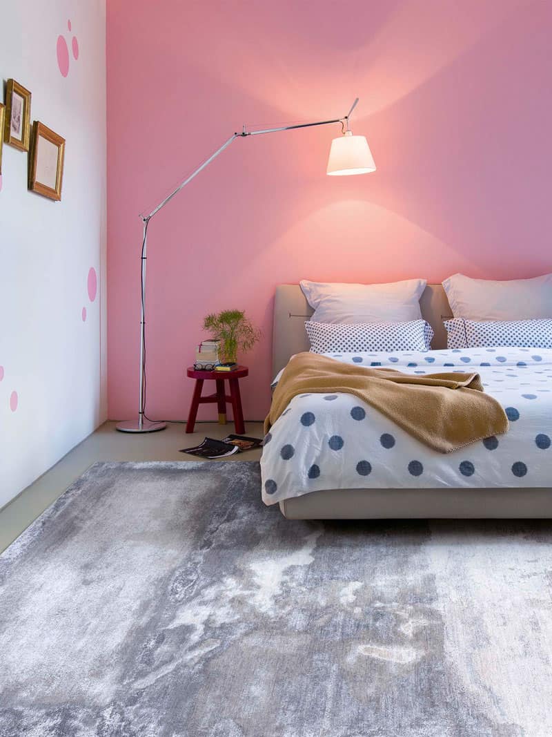 Tapete Clouds Cinzento-Claro Feito à Mão Luxury