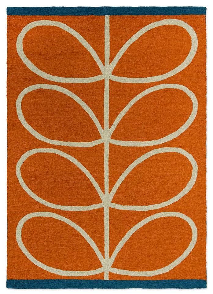 Tapete Exterior Linear Stem Laranja | Tamanho: 160 × 230 cm