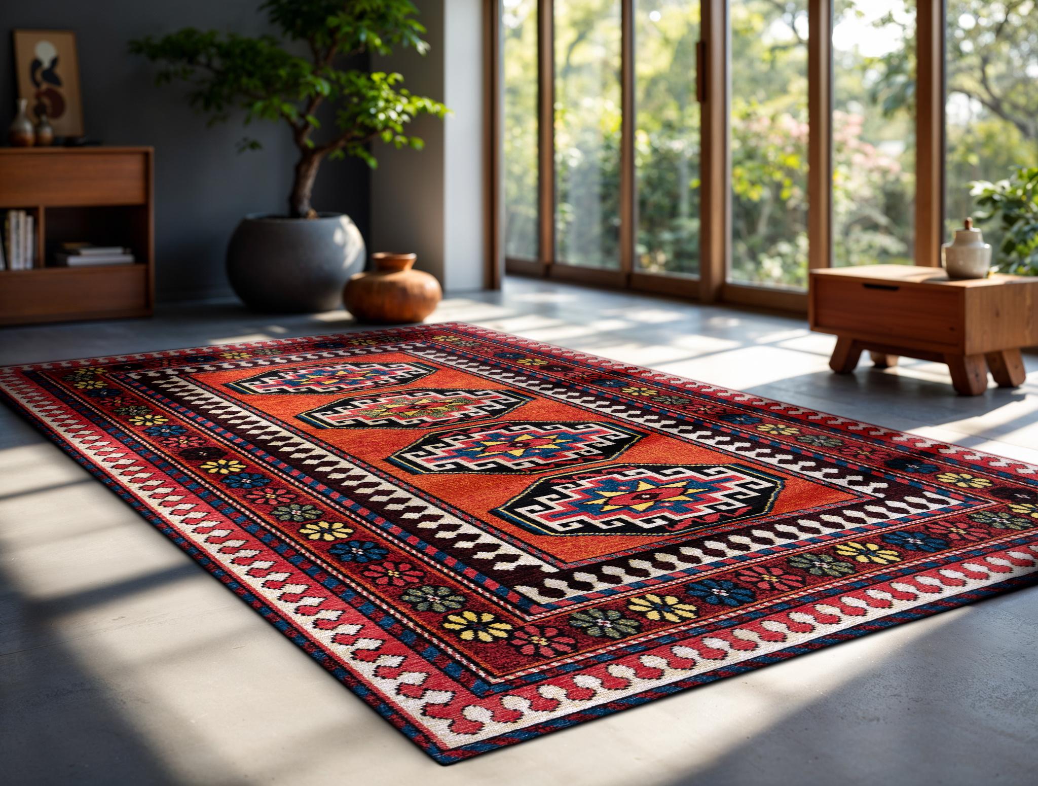 Tapete Red Mix 9844 | Tamanho: 140 × 200 cm