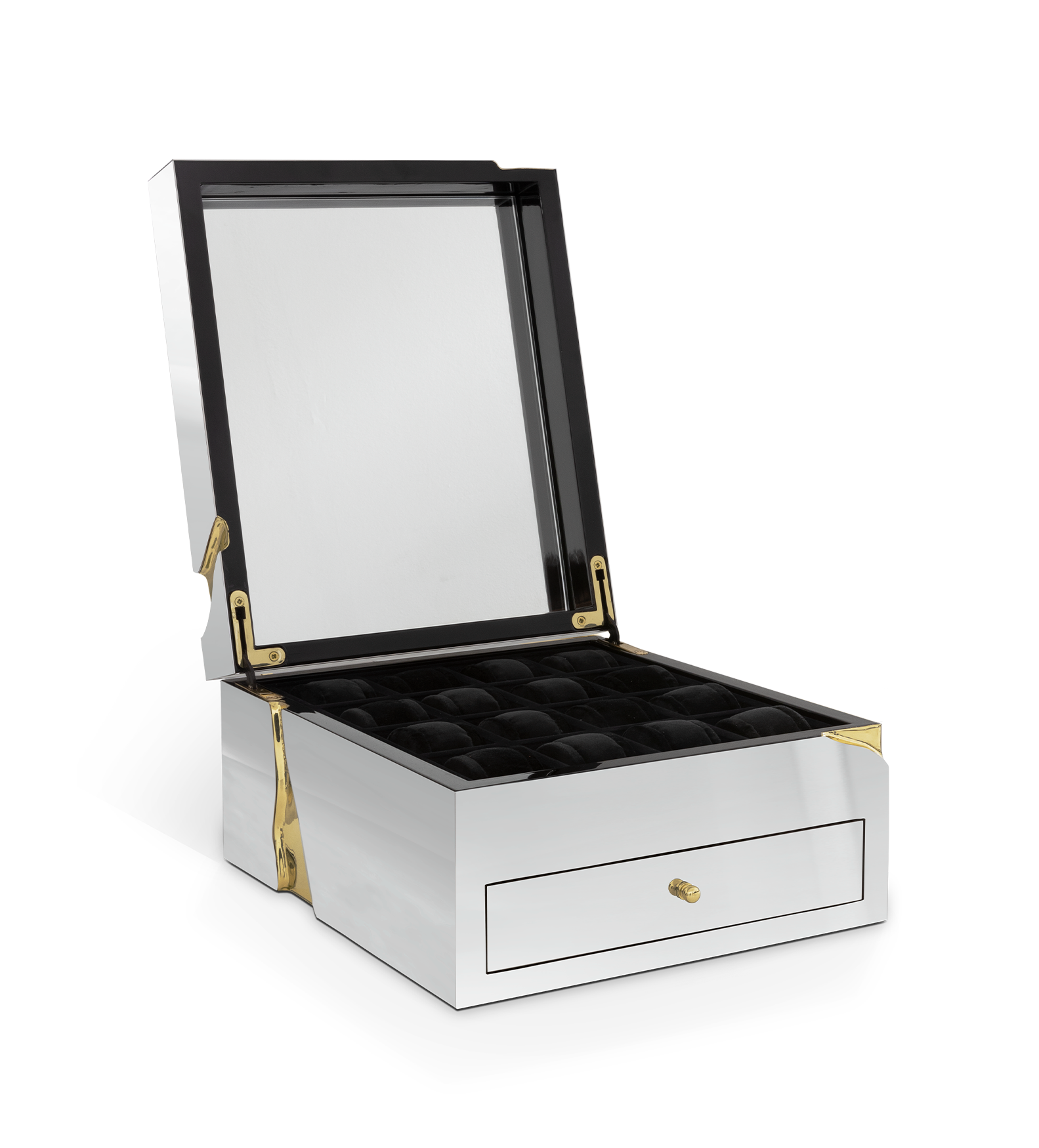 Caixa de relógio fissura