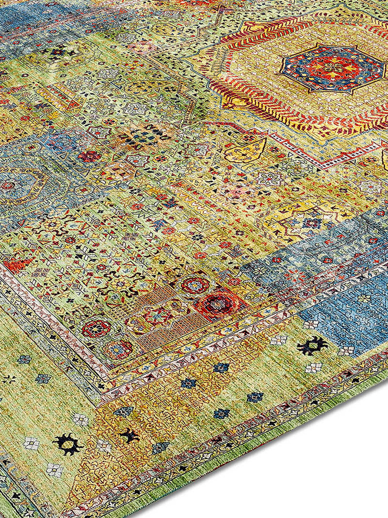 Tapete Cosmic Verde Luxury Feito à Mão