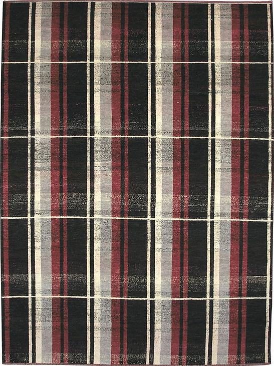 Tapete Feito à Mão Turco Xadrez