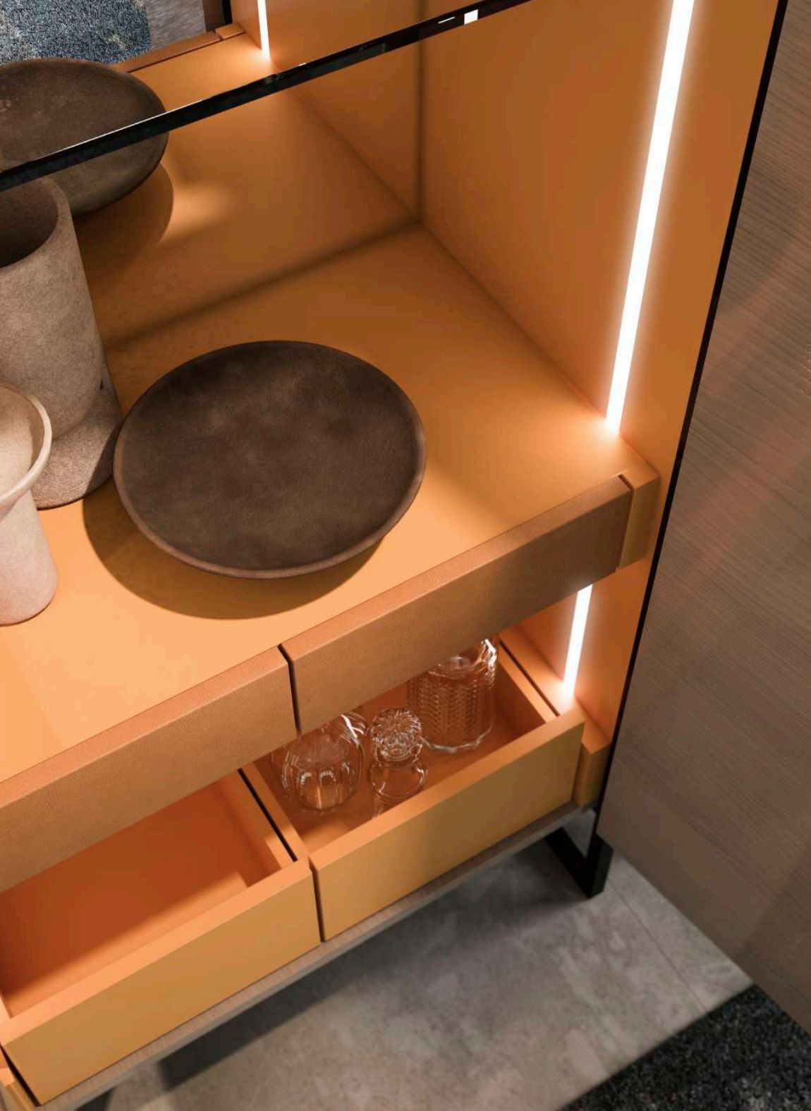 Unidade bar com luzes