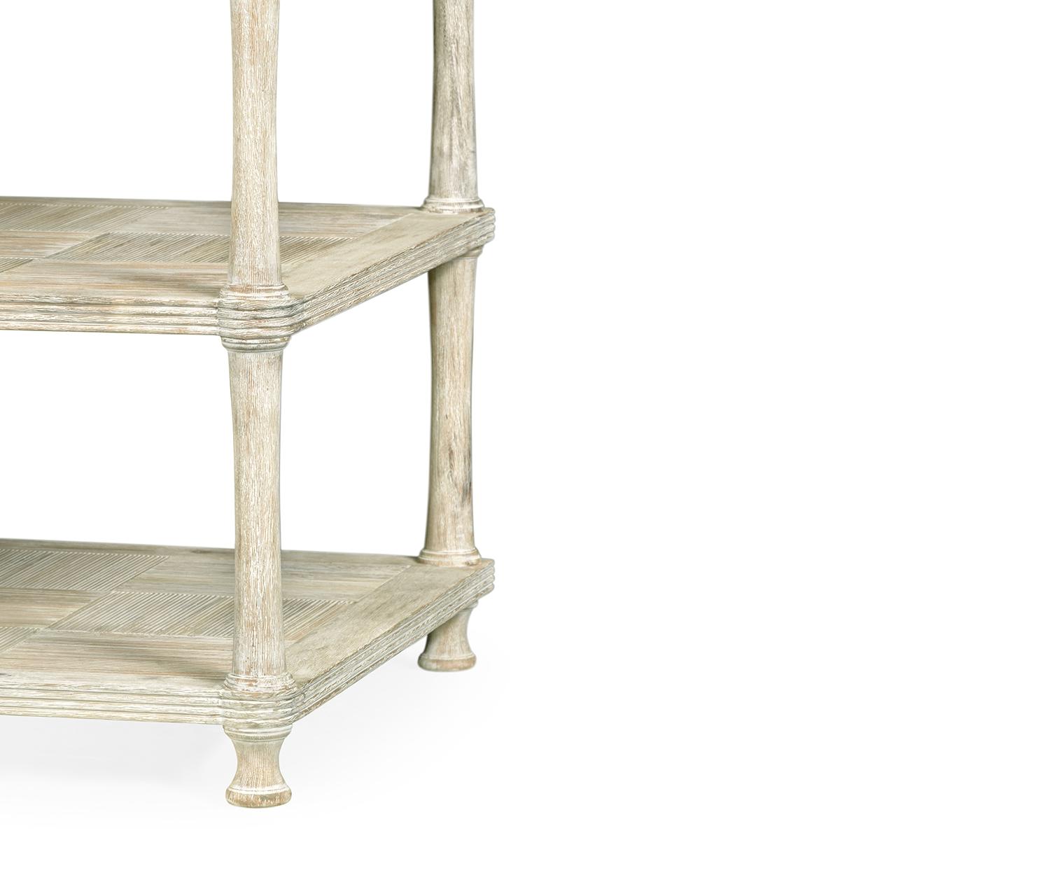 Mesa Lateral com Gaveta Bywater Washed Acacia