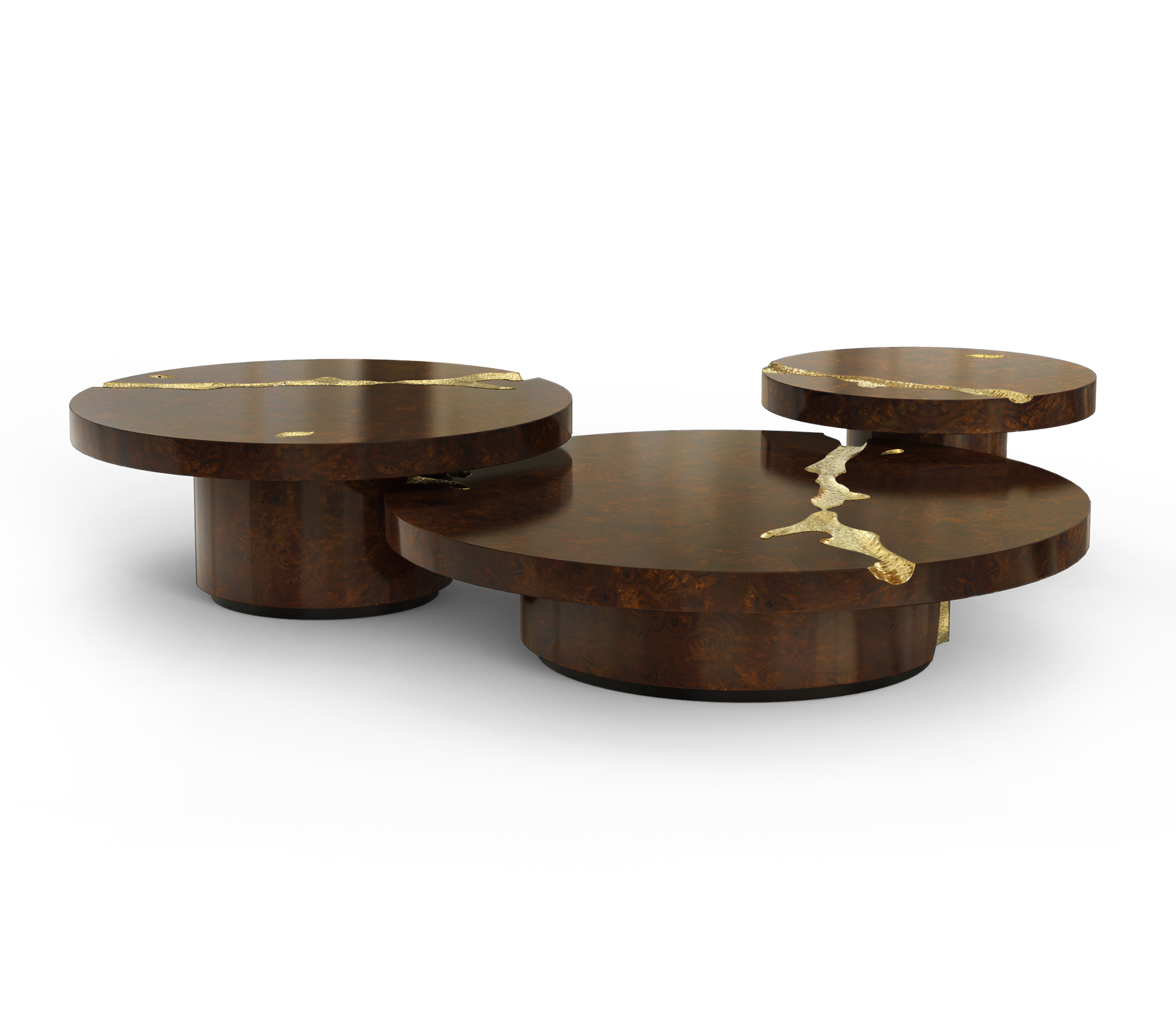 Conjunto 3 Peças Mesa de Centro Dominion Luxe