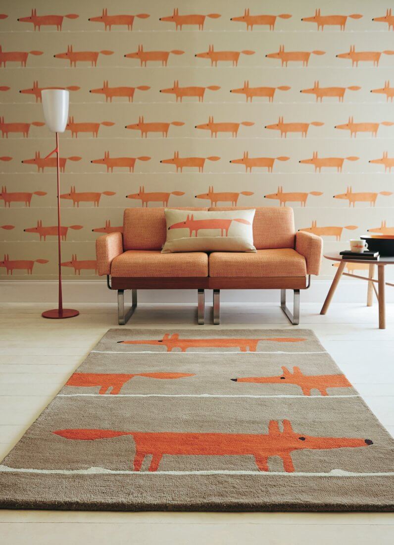 Tapete Mr. Fox Canela | Tamanho: 120 × 180 cm