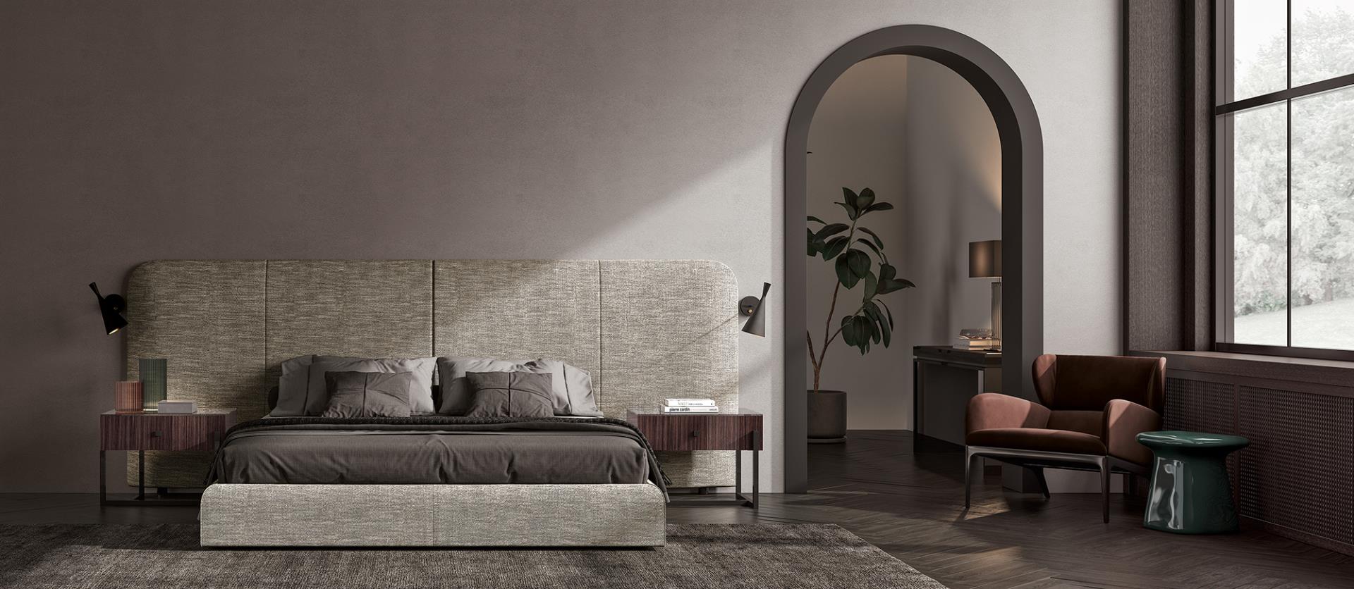 Cama Portland com Cabeceira Alta | Tamanho do colchão: 180 × 200 cm