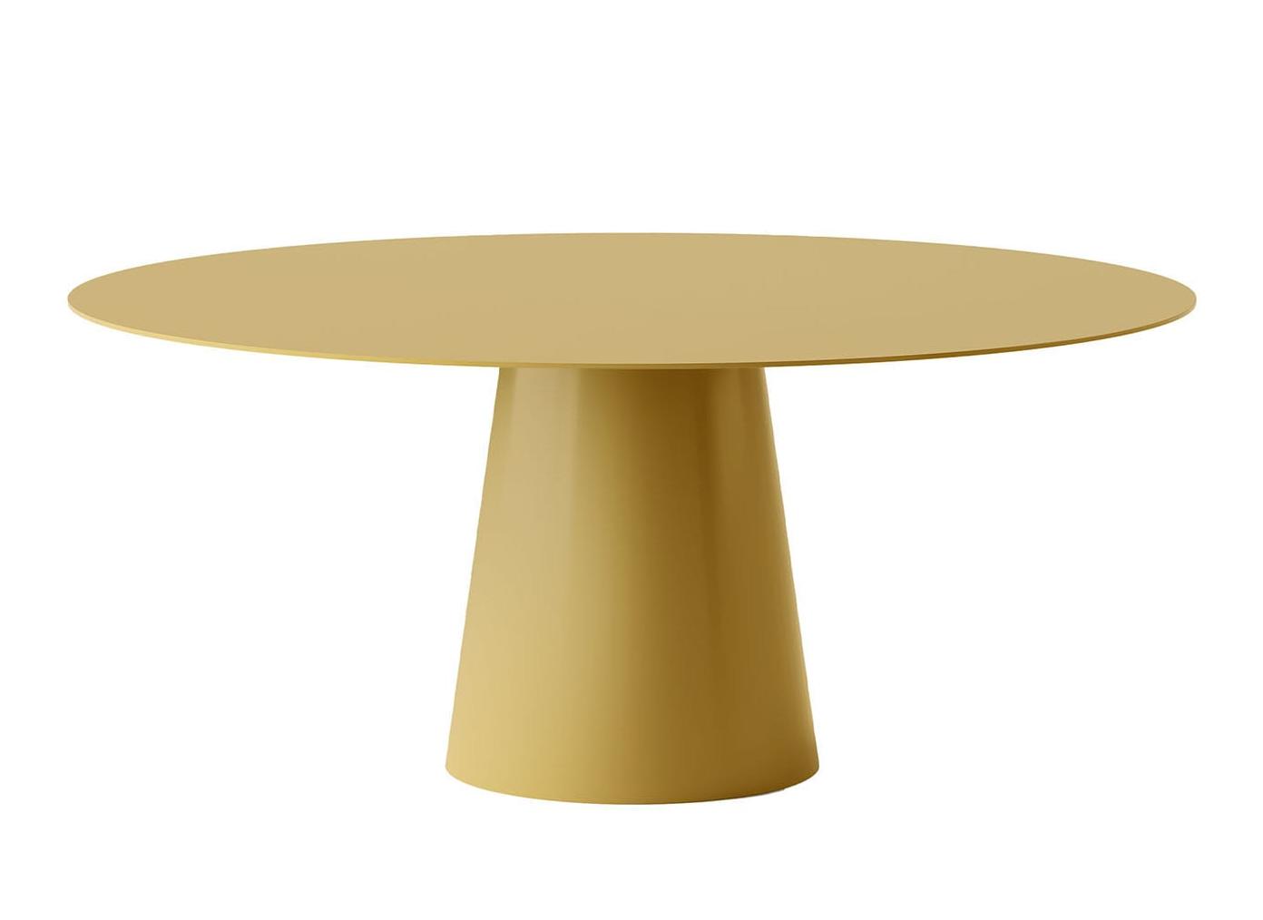 Mesa de Jantar Redonda Shell Amarela