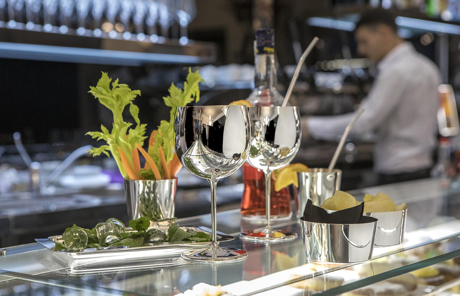 Bandeja oval prateada Grand Gourmet | Dimensões: 27 × 46 - 2