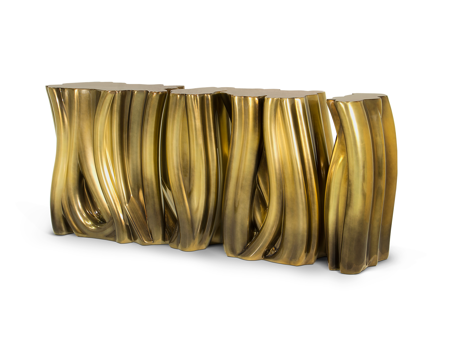 Aparador Monochrome dourado premium