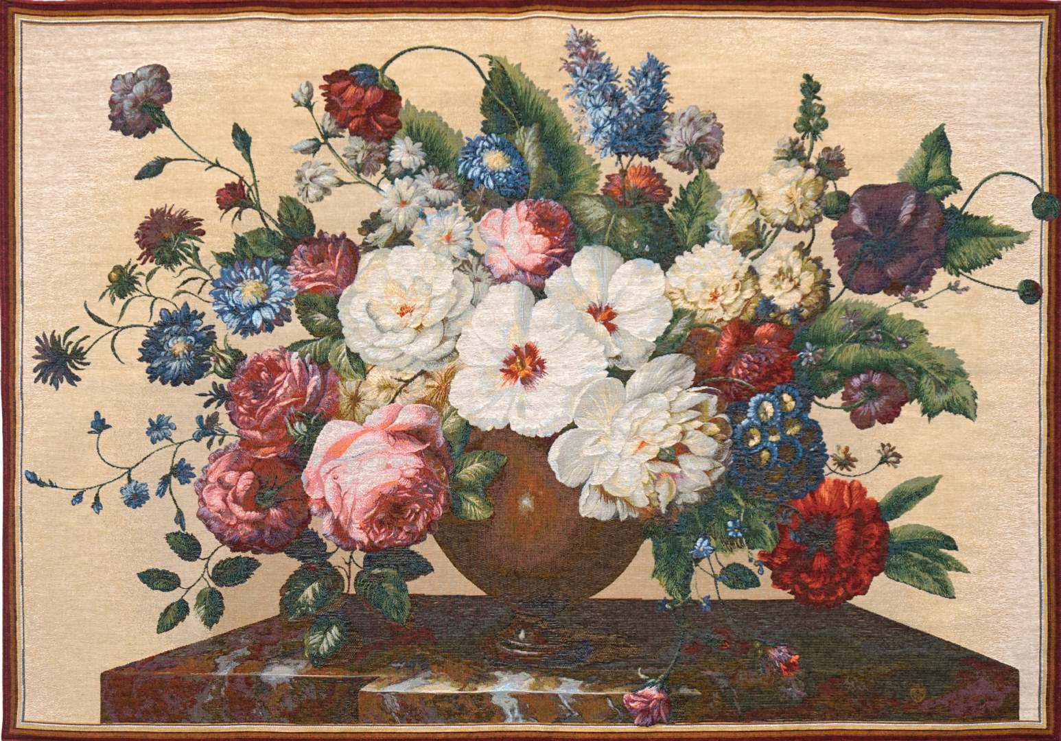 Tapeçaria ramalhete de flores | Tamanho: 110 × 150 cm