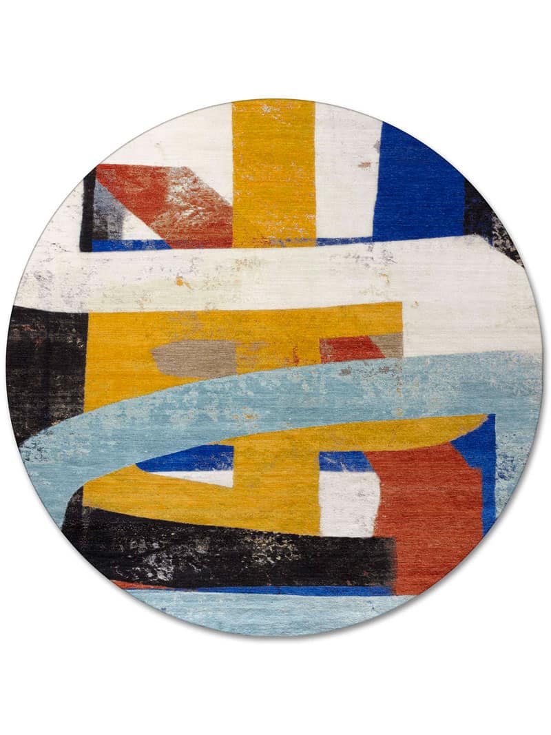 Tapete Redondo Original Tecido à Mão