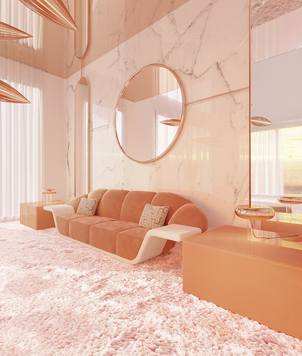 Sofá Preto e Branco Klaus - 1