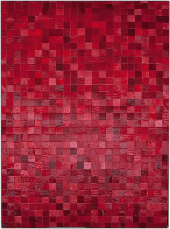 Tapete Pele de Vaca Mosaic Vermelho | Tamanho: 200 × 300 cm